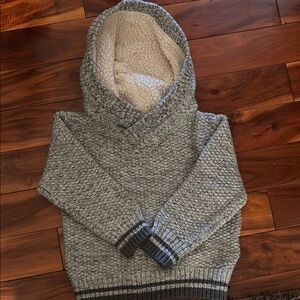 Sherpa lined Hooded Todder Sweater